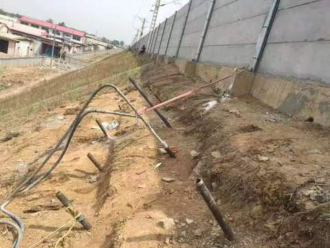 呼玛基础下沉注浆加固